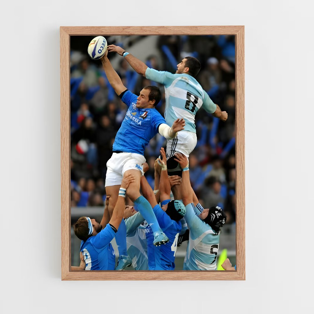 Poster En Avant, Les Pumas! – affiche Rugby (vue 4)